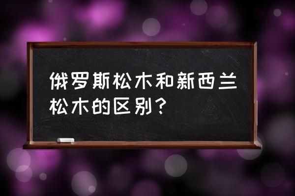 樟子松跟新西兰松哪个好 俄罗斯松木和新西兰松木的区别？