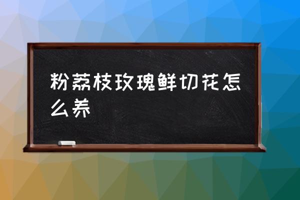 哪种鲜切玫瑰难养开 粉荔枝玫瑰鲜切花怎么养