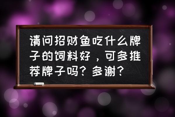 哪里买正品莫斯特饲料 请问招财鱼吃什么牌子的饲料好，可多推荐牌子吗？多谢？